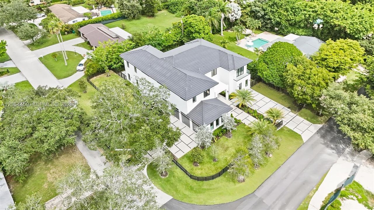 aerial picture 9840 sw 63rd Ct Pinecrest Fl