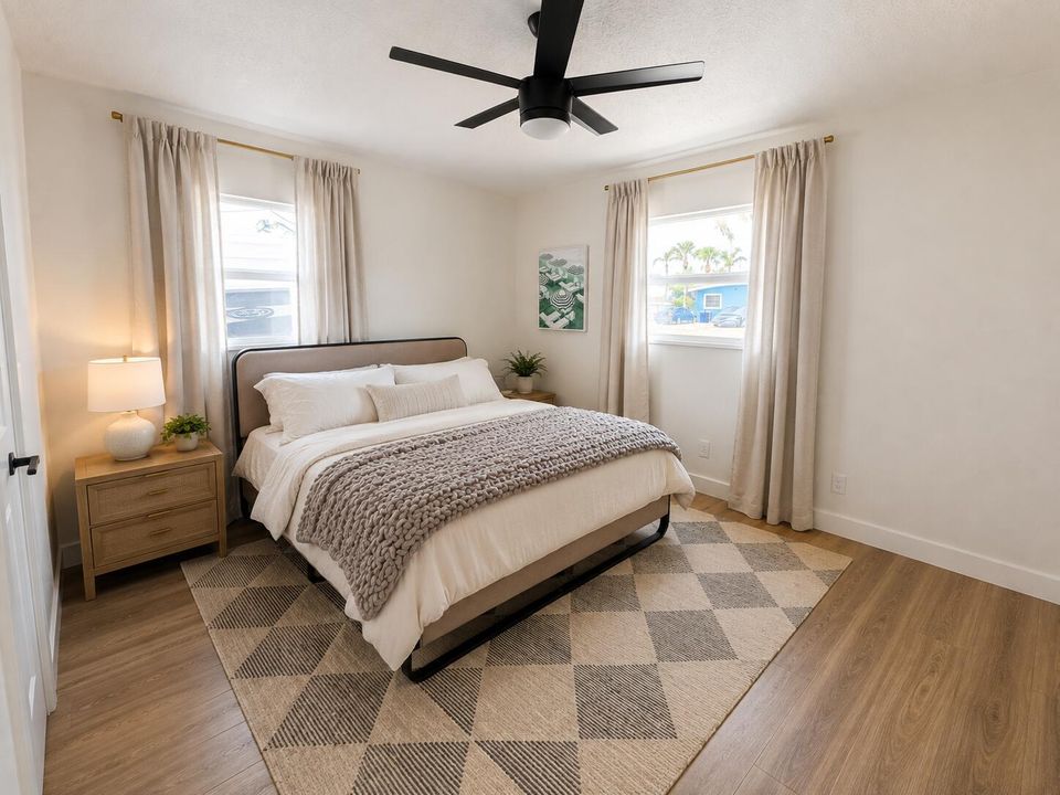 Guest Bedroom with Furniture
