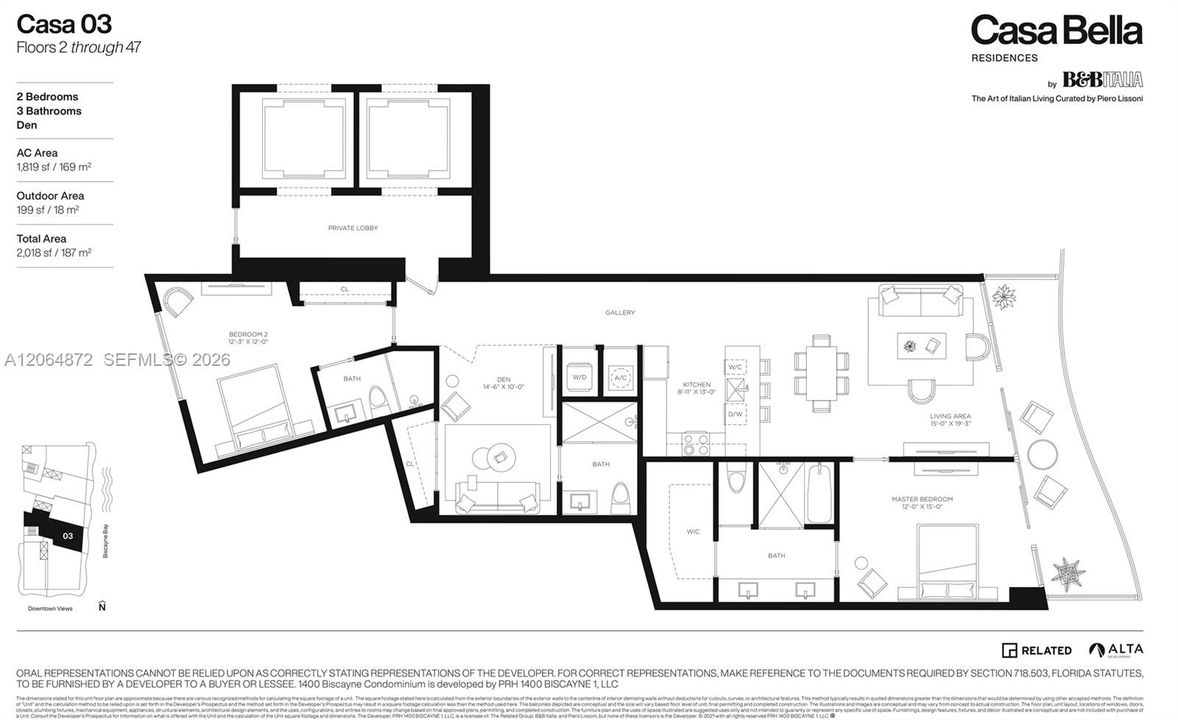 For Sale: $2,195,000 (2 beds, 3 baths, 1819 Square Feet)