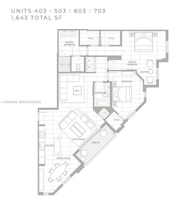 В аренду: $8,985 (2 спален, 2 ванн, 1643 Квадратных фут)