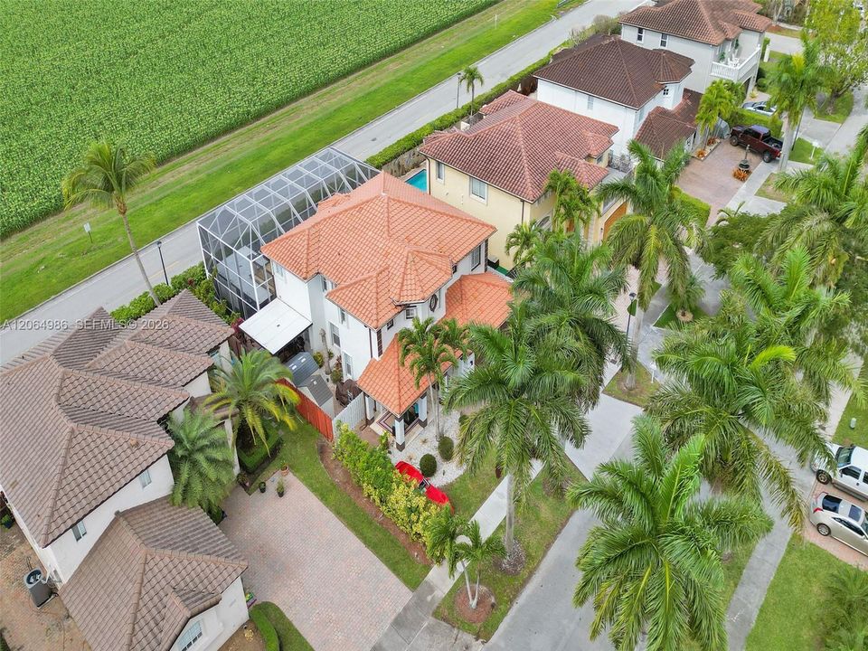 AERIAL VIEW FRONT OF PROPERTY