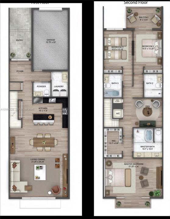 For Rent: $6,450 (3 beds, 3 baths, 2509 Square Feet)