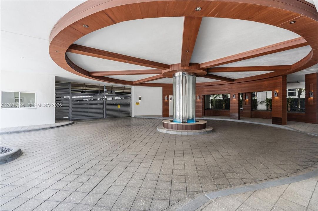 Entrance to parking garage