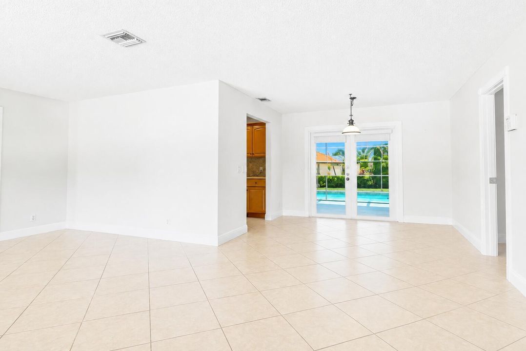 view of dining area from living room