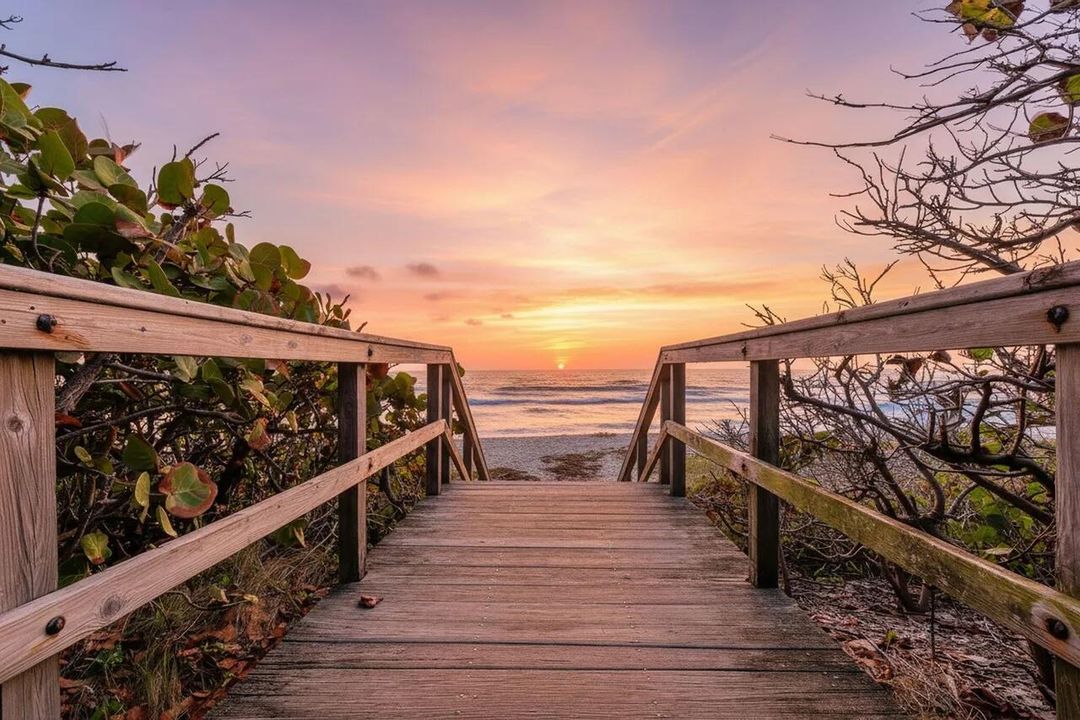 Beach Staircase Sunset copy