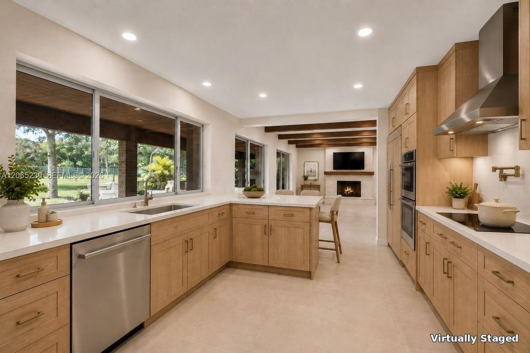 Virtually Staged Kitchen