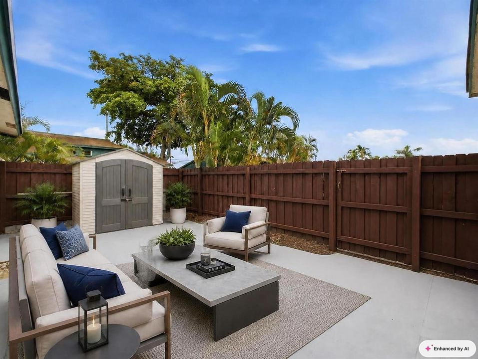 Courtyard Staged