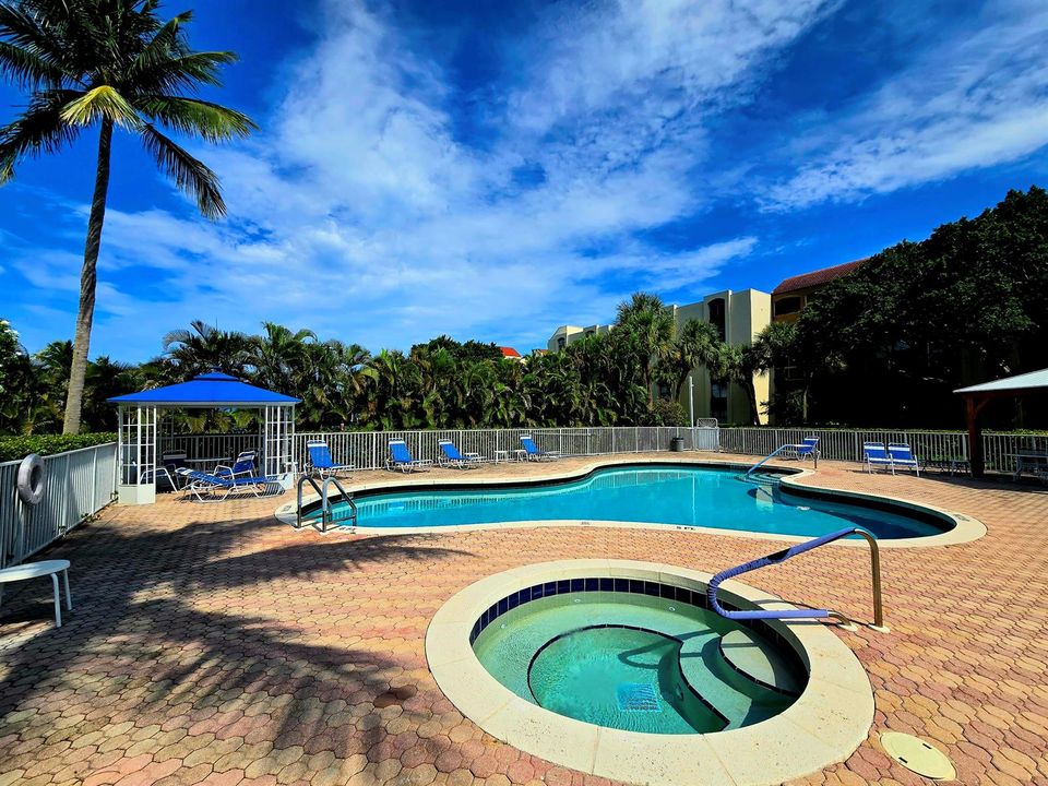 Egret pool and hot tub