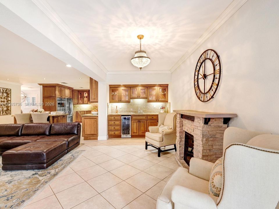 Sitting Room with Wet Bar