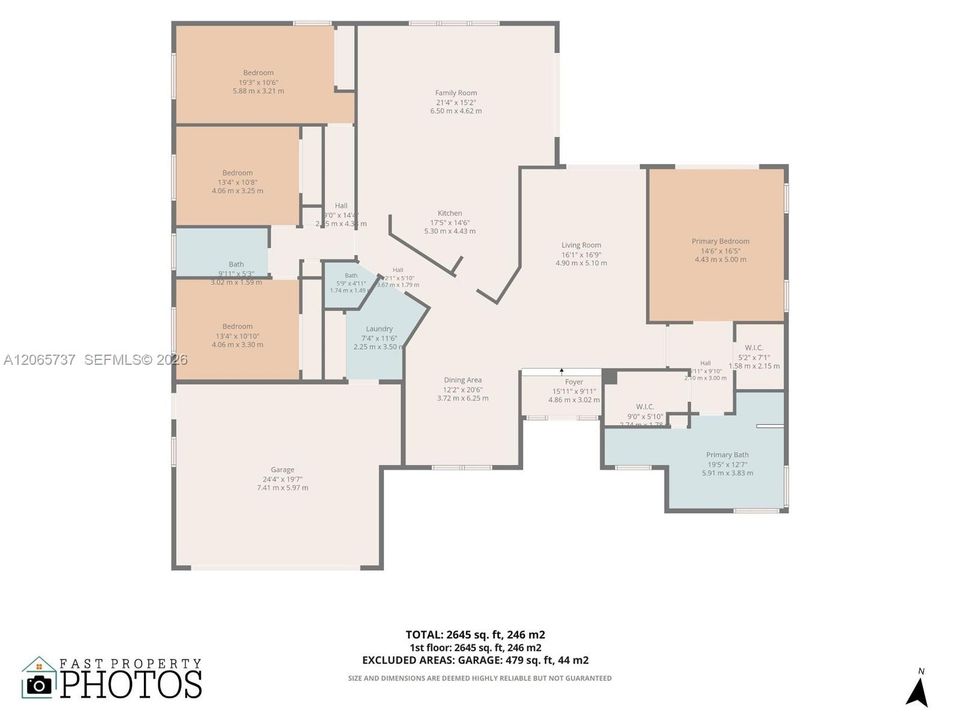 For Rent: $6,000 (4 beds, 2 baths, 2648 Square Feet)