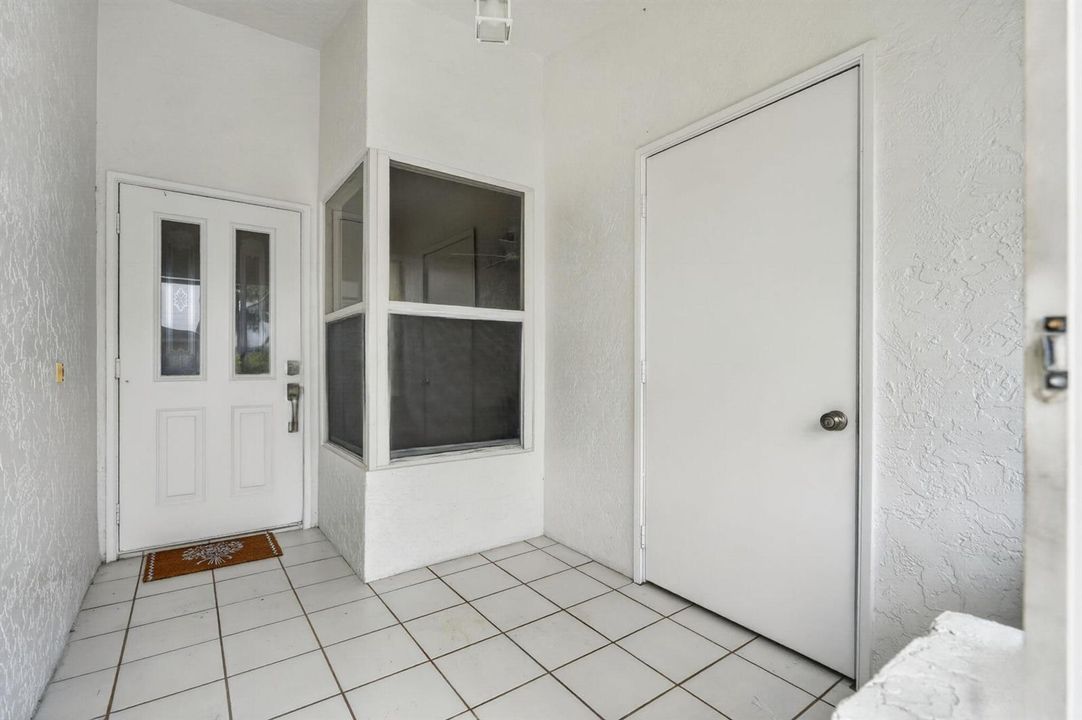 Front Covered Patio Entry