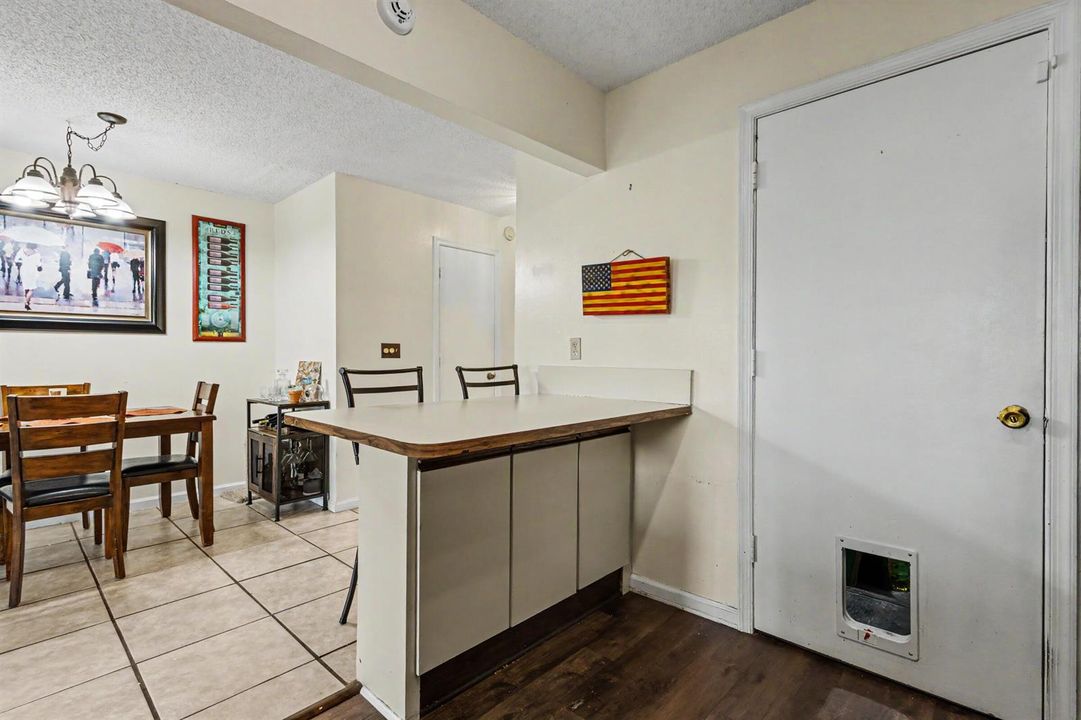 kitchen and garage entry