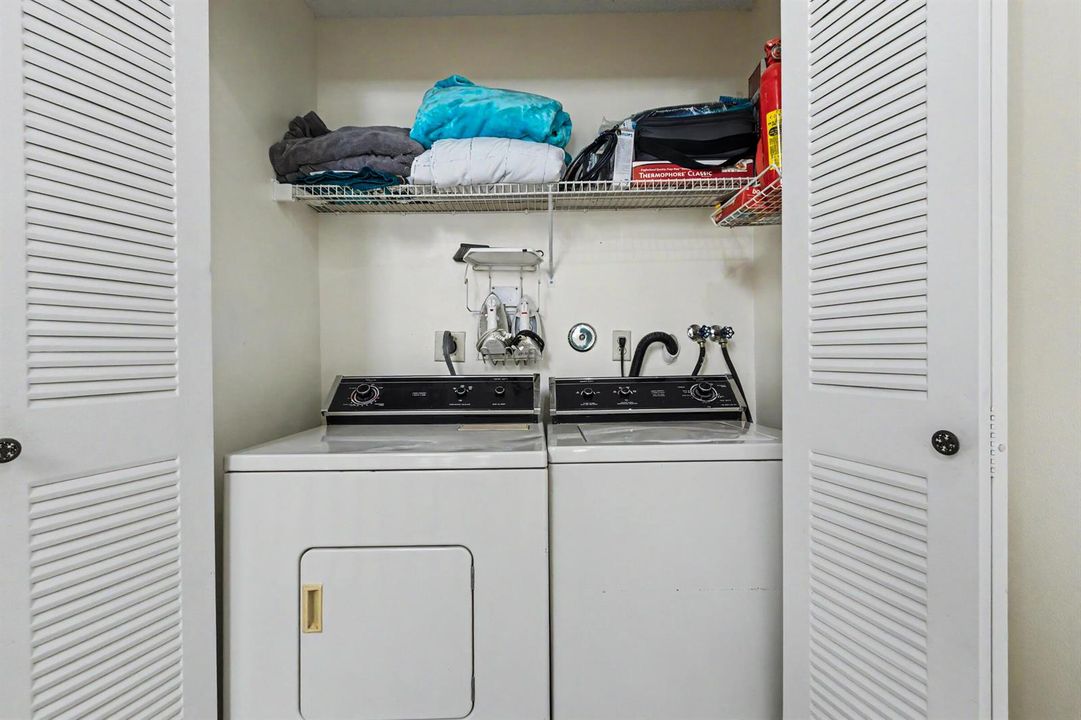 laundry on landing