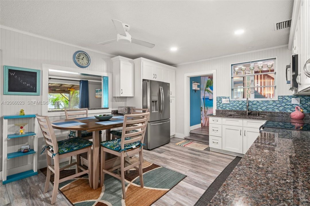 Eat in kitchen with pass through to great room