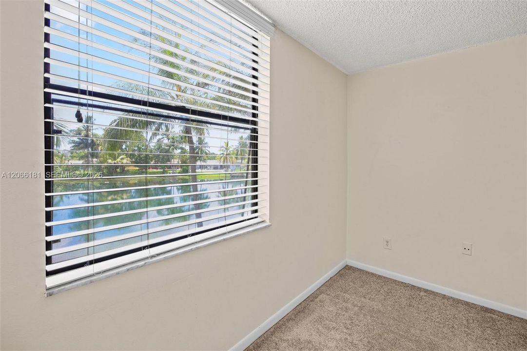 View of lake from the bedroom