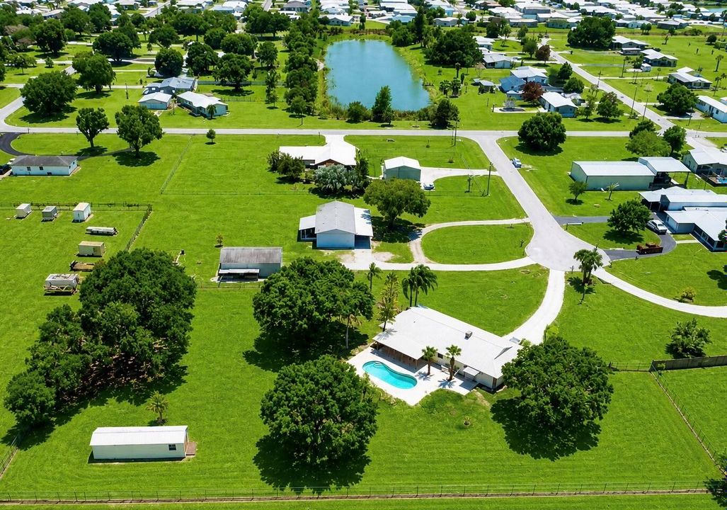Aerial looking South