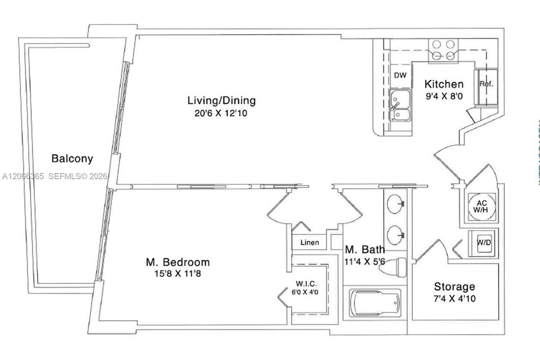 Active With Contract: $2,700 (1 beds, 1 baths, 924 Square Feet)