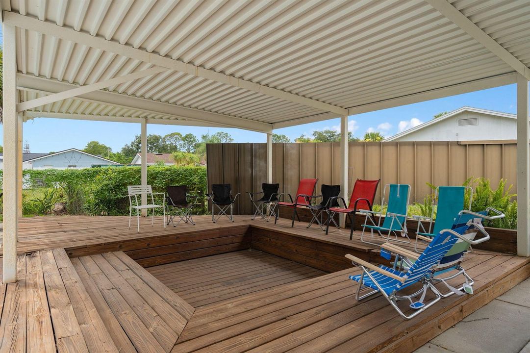 covered pool area