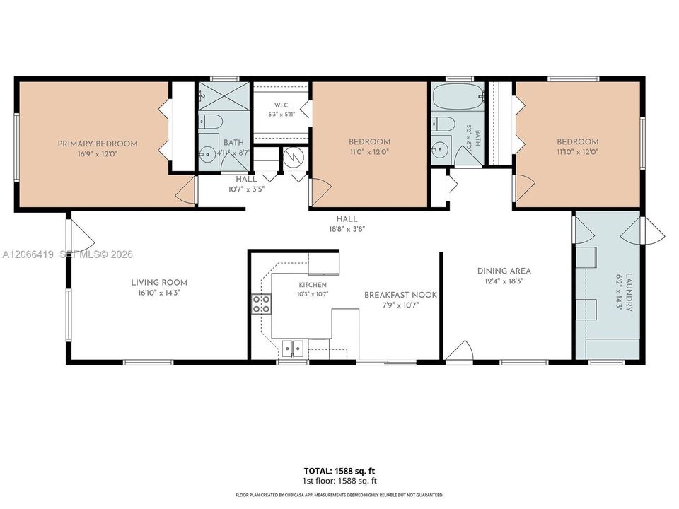 Active With Contract: $699,000 (3 beds, 2 baths, 1543 Square Feet)