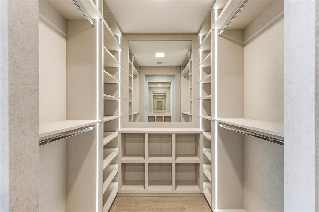 Two Primary Walk-In Closets