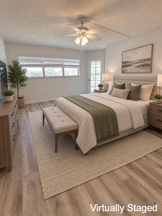 Master Bedroom Virtually Stagged