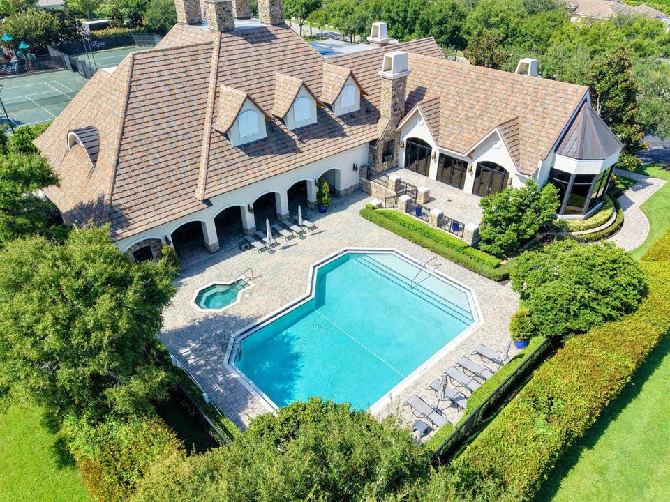 Clubhouse Pool Bird eye View