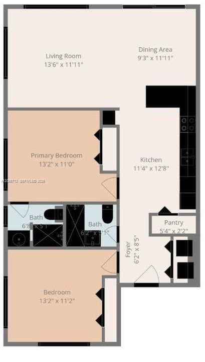 For Sale: $675,000 (2 beds, 2 baths, 945 Square Feet)