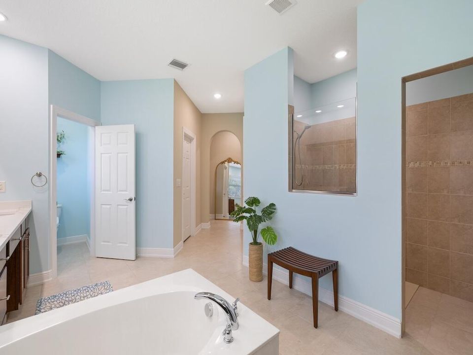 Separate Shower and Water Closet