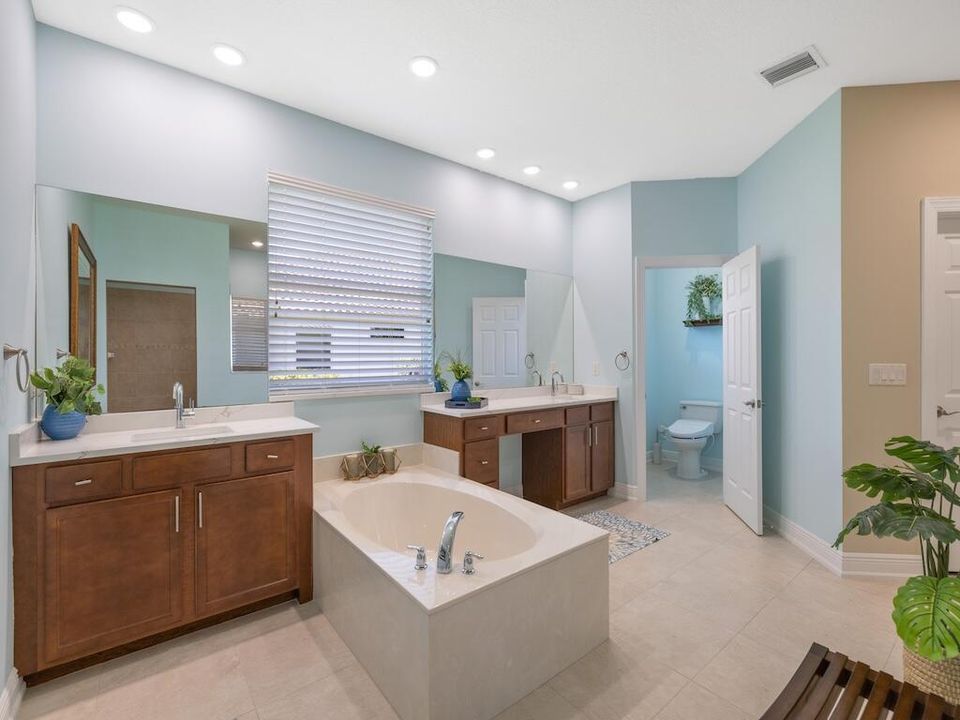 Roman Tub and Separate shower
