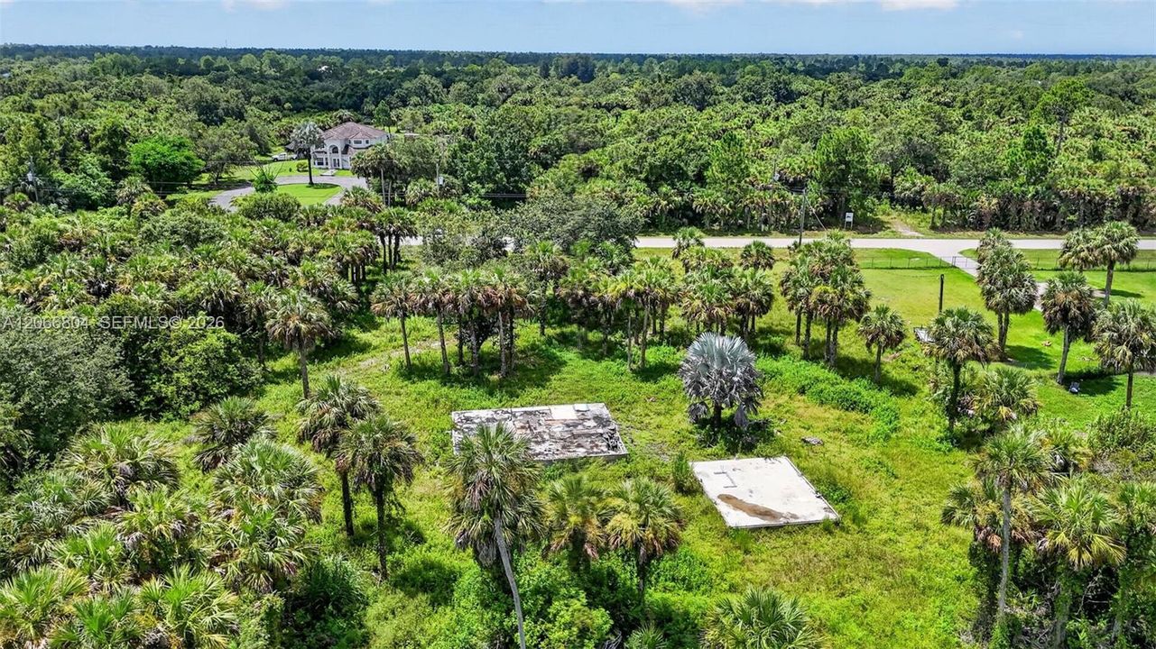 Existing home structure was demolished