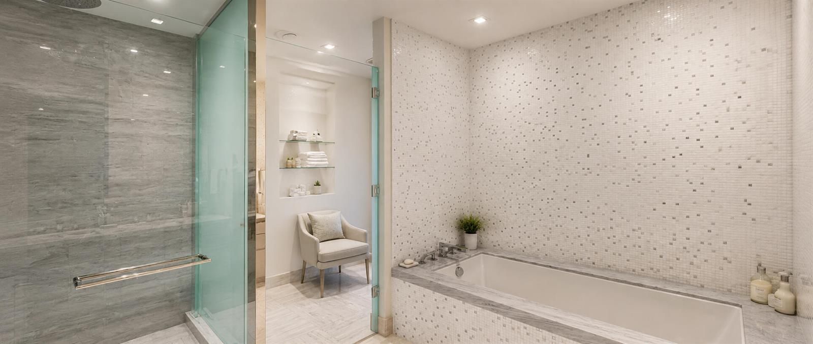 Master Modern Marble Spa Bathroom