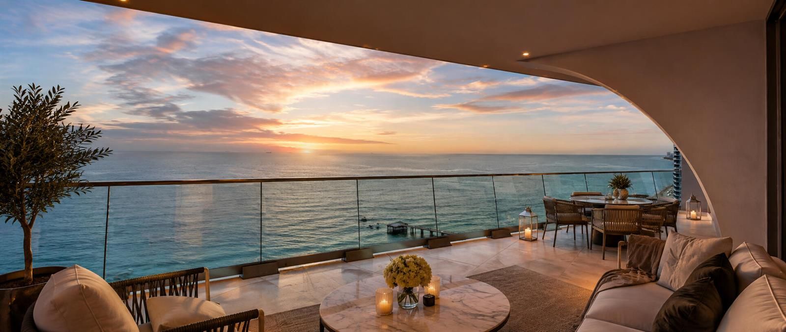 Balcony Sunrise Ocean Terrace Retreat