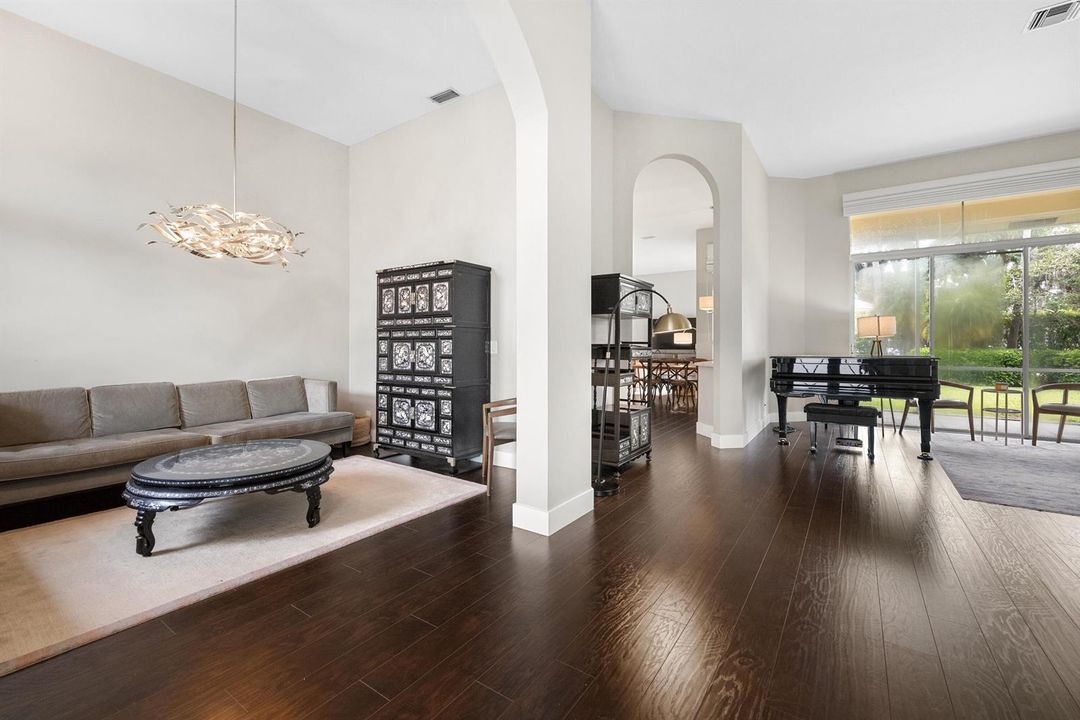 Formal dining and living rooms