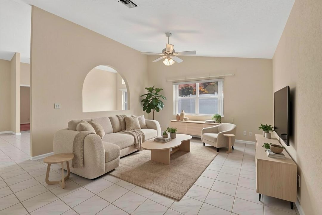Living Room Virtually Staged