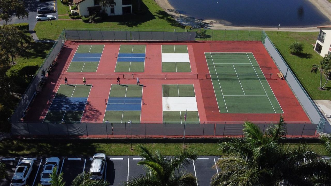 Tennis pickle ball courts