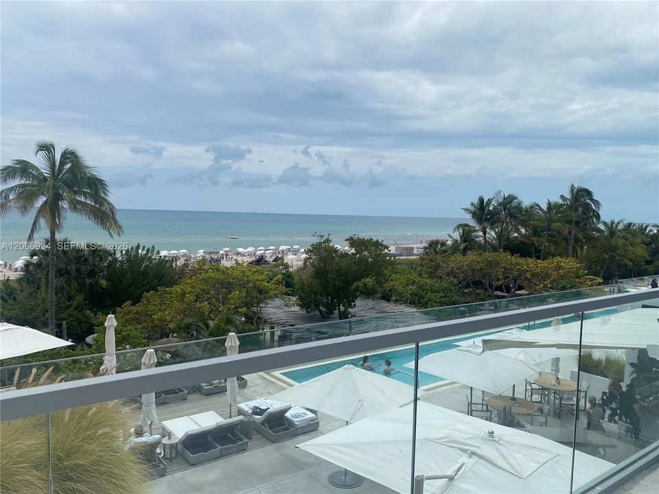 Lower lap pool.  One of 3 oceanfront heated pools