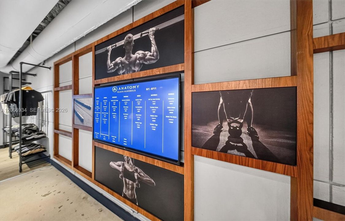 Optional Private Classes included with membership. Anatomy gym on property