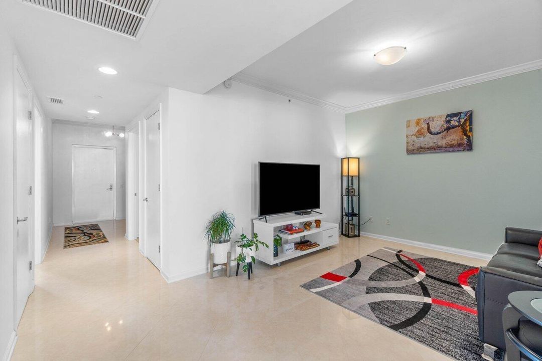 entry foyer to den