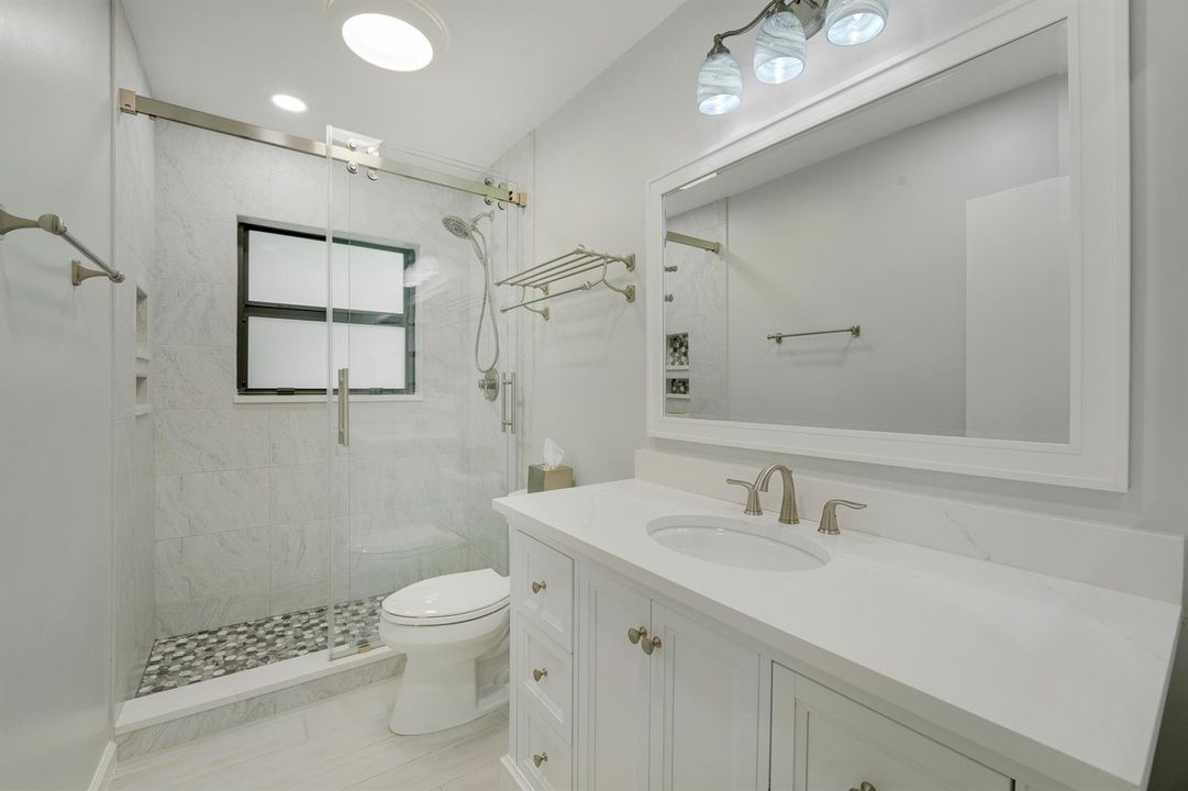 Modern Guest Bath With WalkIn Shower