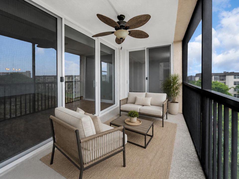 Patio- staged