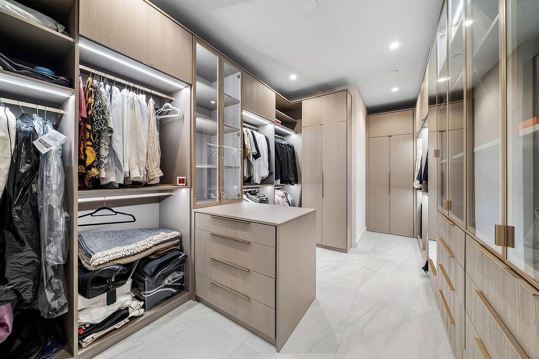 Primary closet