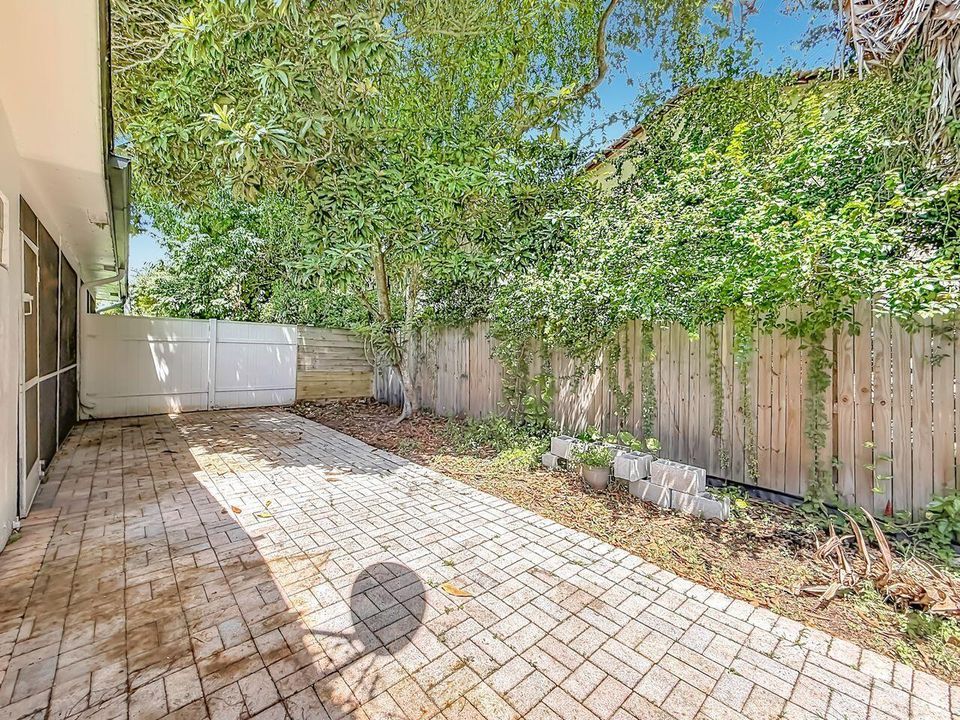 East unit backyard