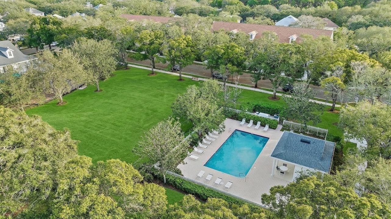 Community Pool from Above