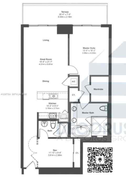 For Rent: $5,600 (2 beds, 2 baths, 1337 Square Feet)