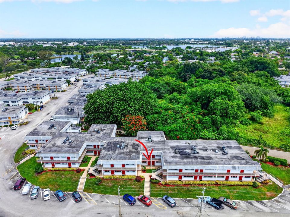 Location backing up to former farmette