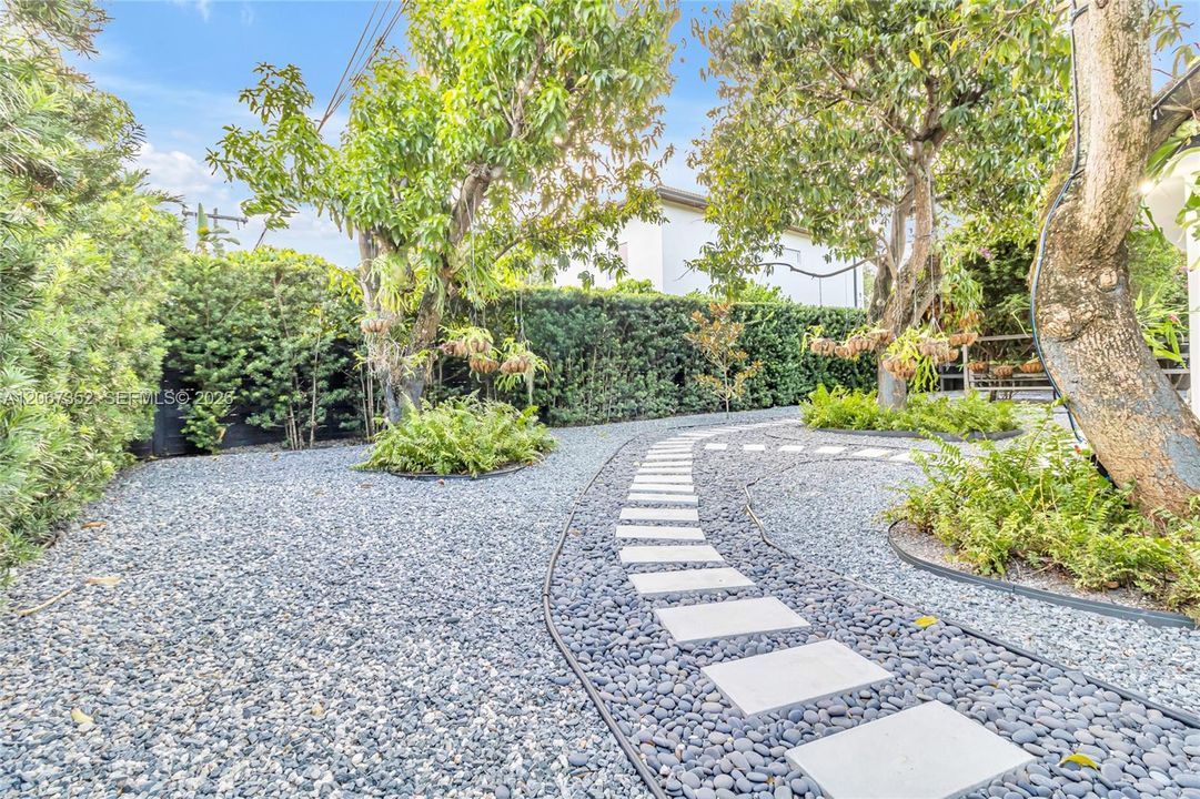 beautiful side yard