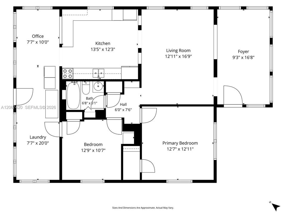 For Sale: $1,000,000 (2 beds, 1 baths, 1076 Square Feet)
