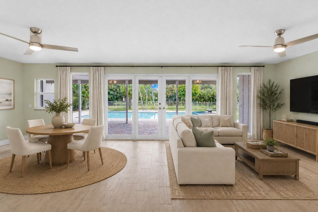 Florida Room Staged