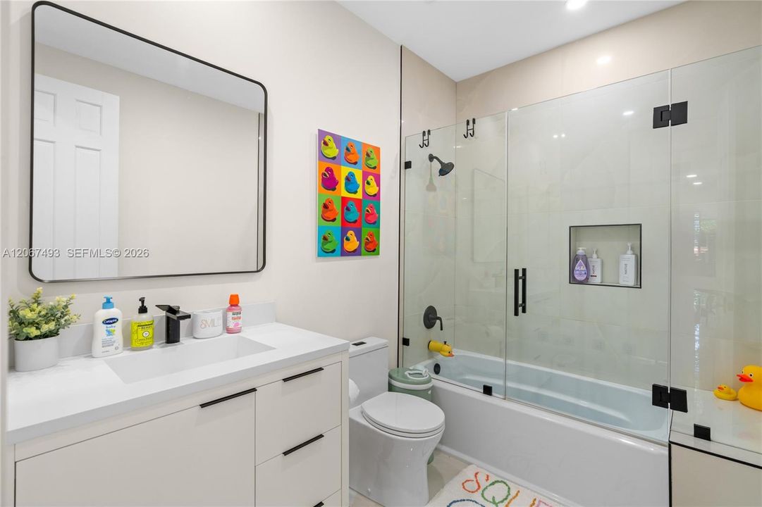 bathroom - shared by bedroom #3 & #4