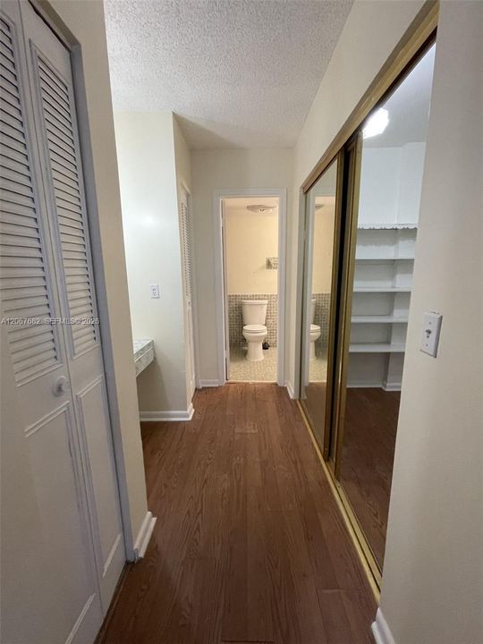 Master bedroom hallway